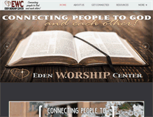 Tablet Screenshot of edenworshipcenter.co
